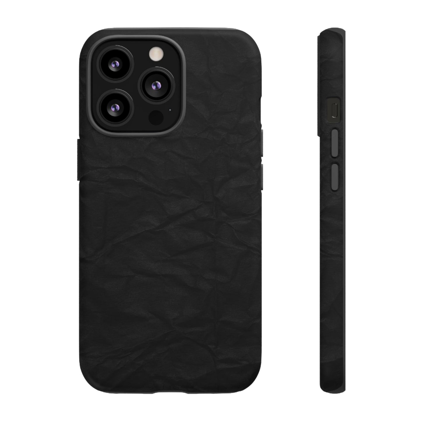 Black Wrinkled Phone Case