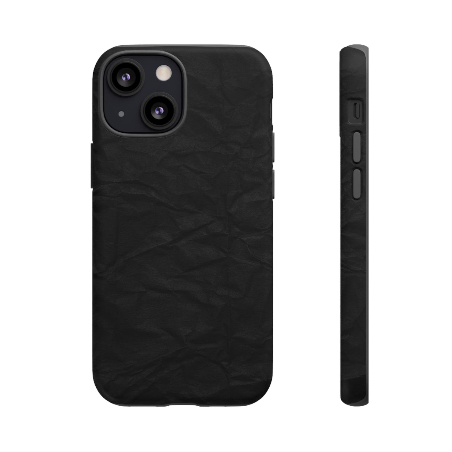 Black Wrinkled Phone Case