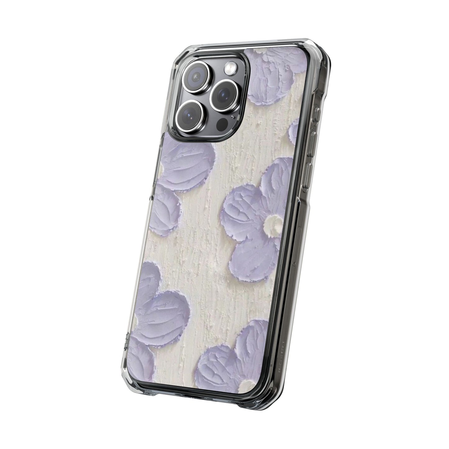 Floral Magnetic Clear Impact Cases for iPhone - Stylish and Durable Protection