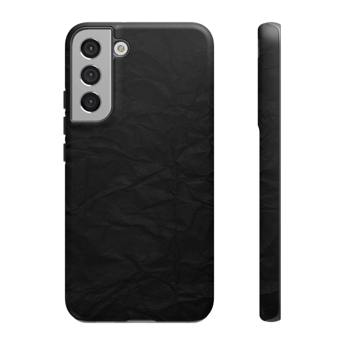 Black Wrinkled Phone Case