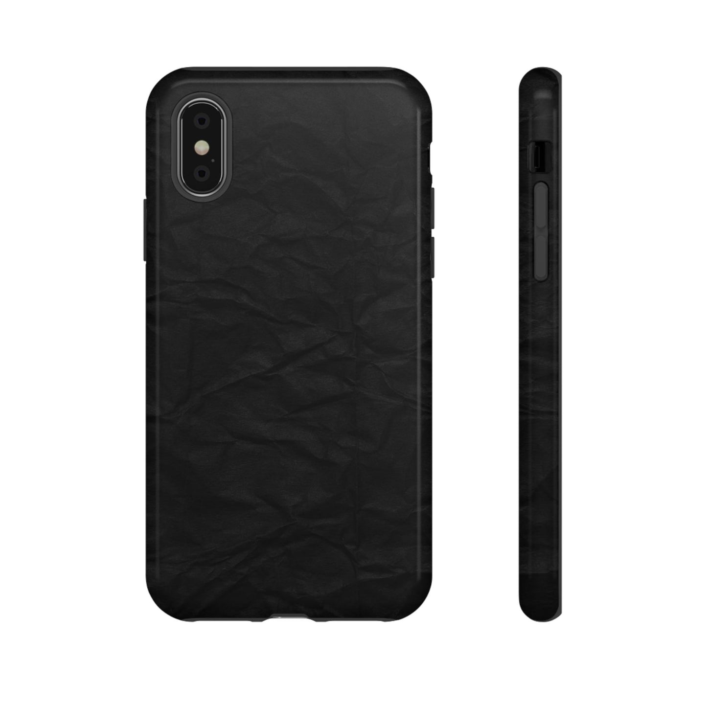 Black Wrinkled Phone Case