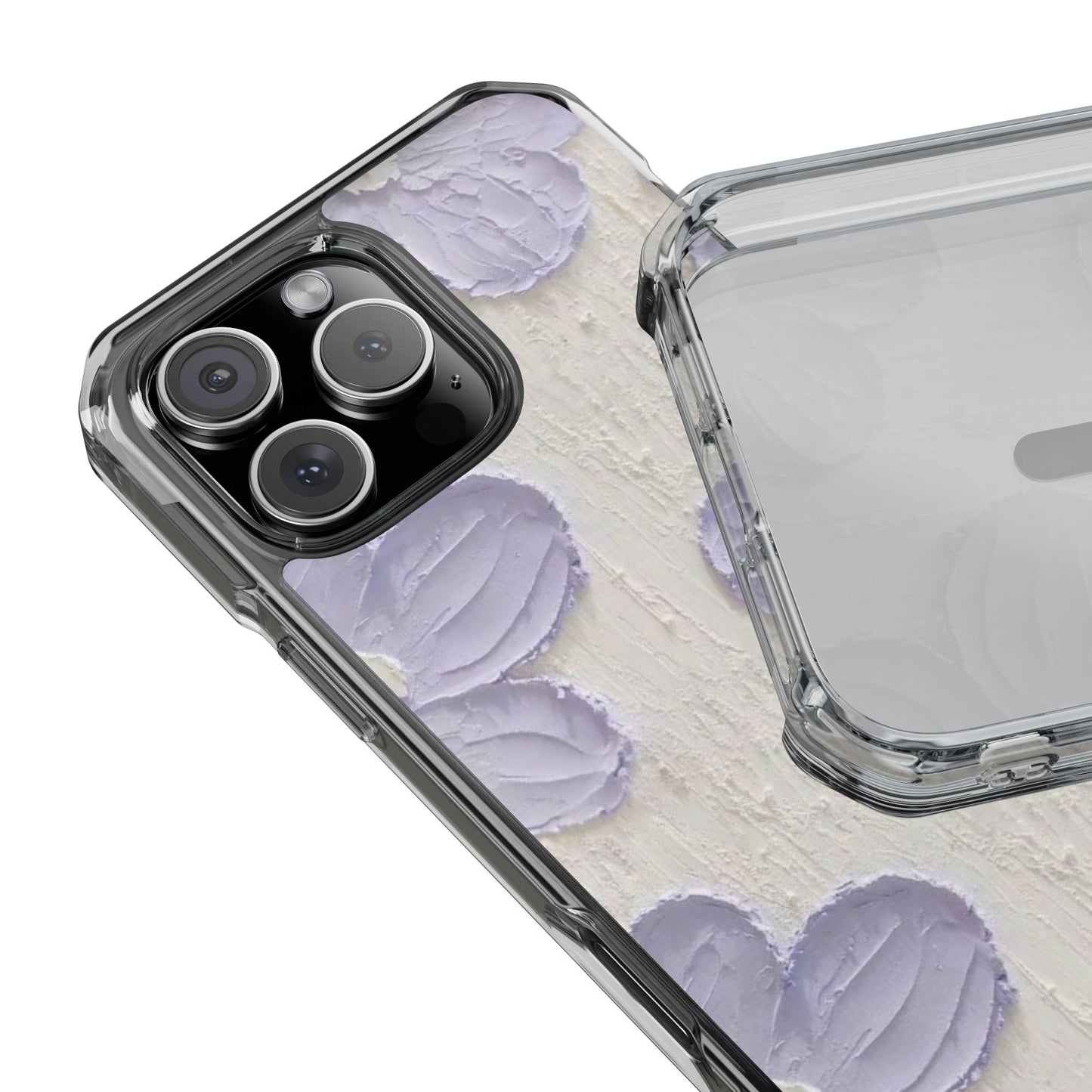 Floral Magnetic Clear Impact Cases for iPhone - Stylish and Durable Protection