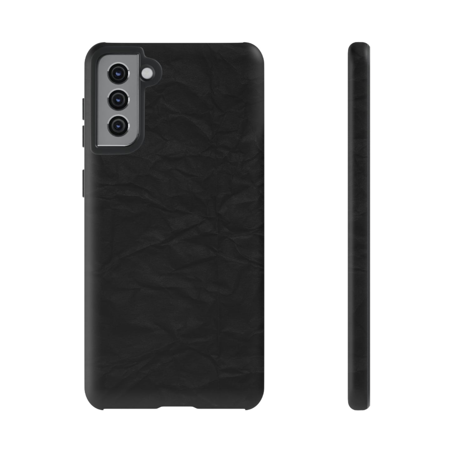 Black Wrinkled Phone Case