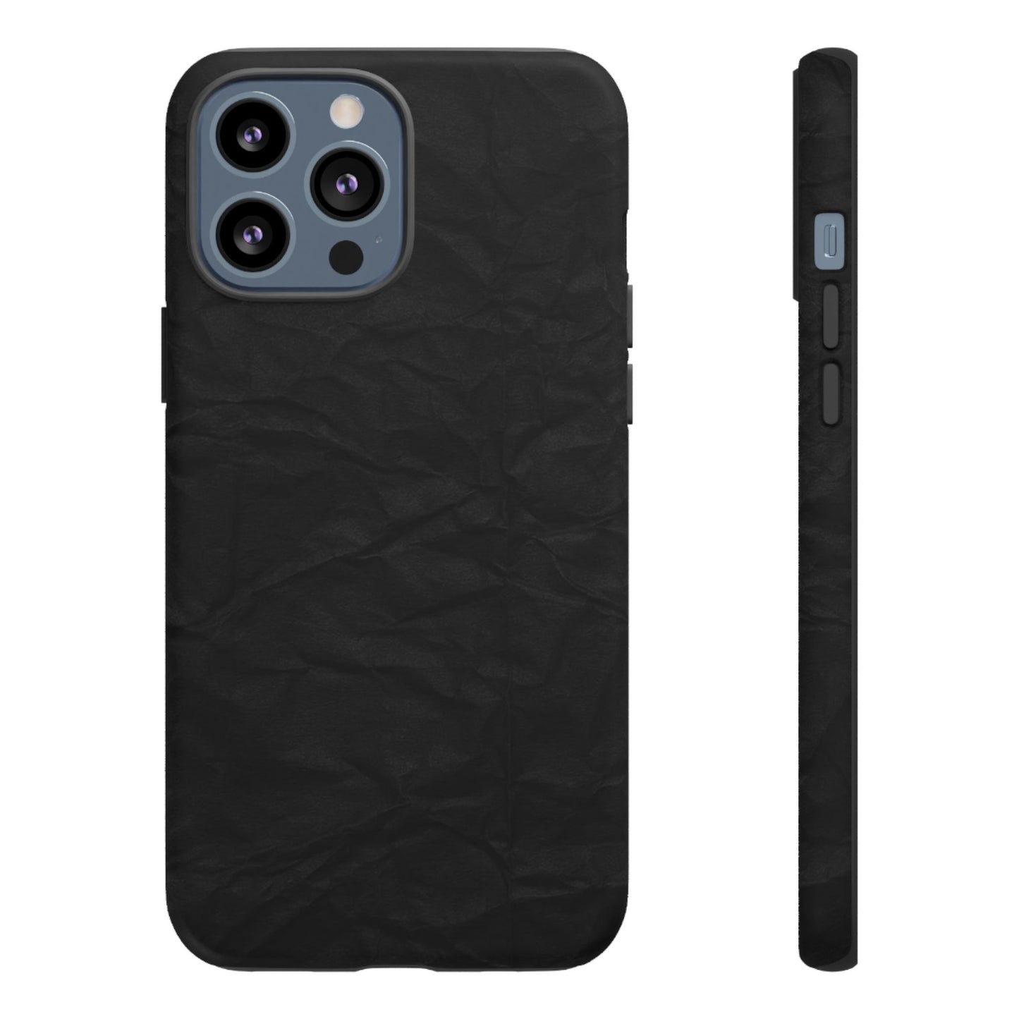 Black Wrinkled Phone Case