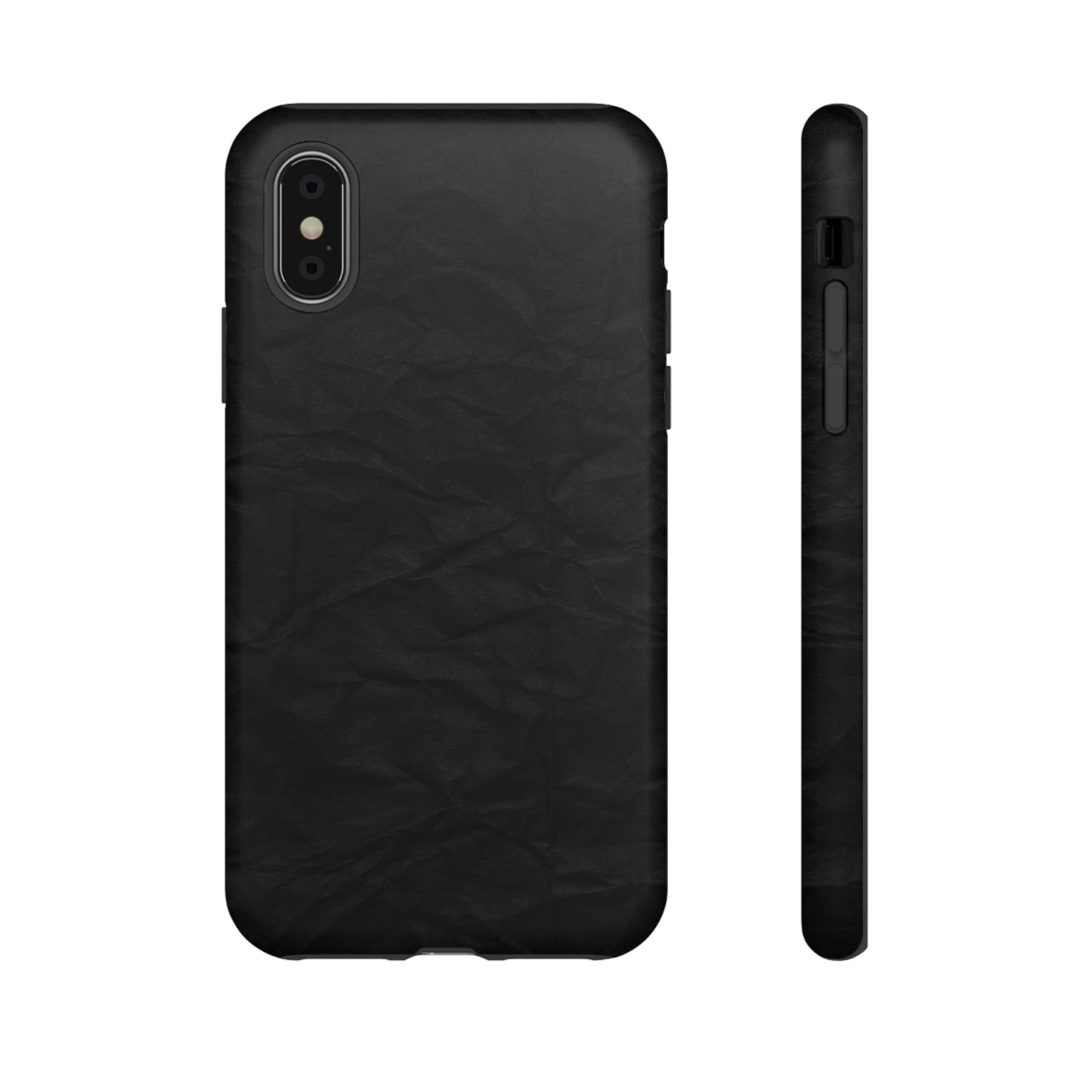 Black Wrinkled Phone Case