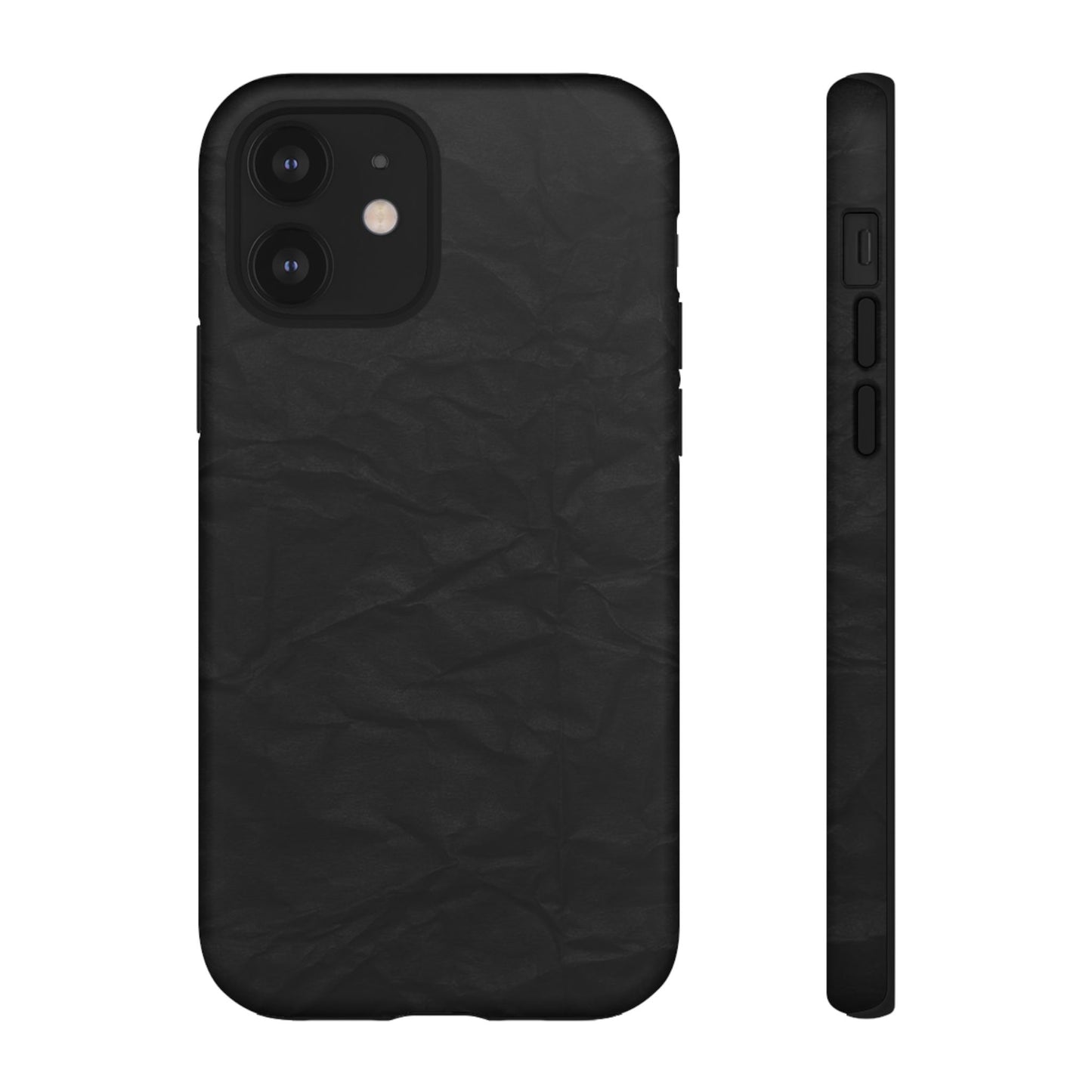 Black Wrinkled Phone Case