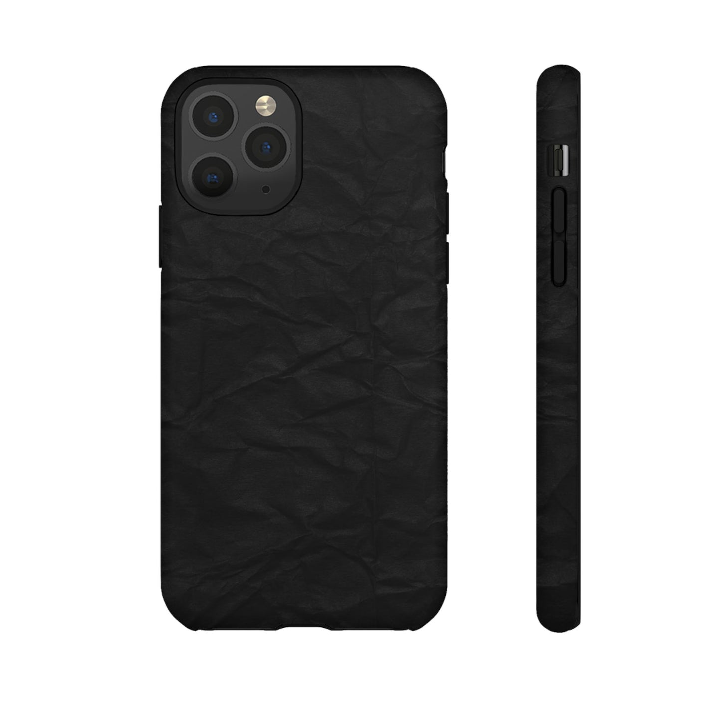 Black Wrinkled Phone Case