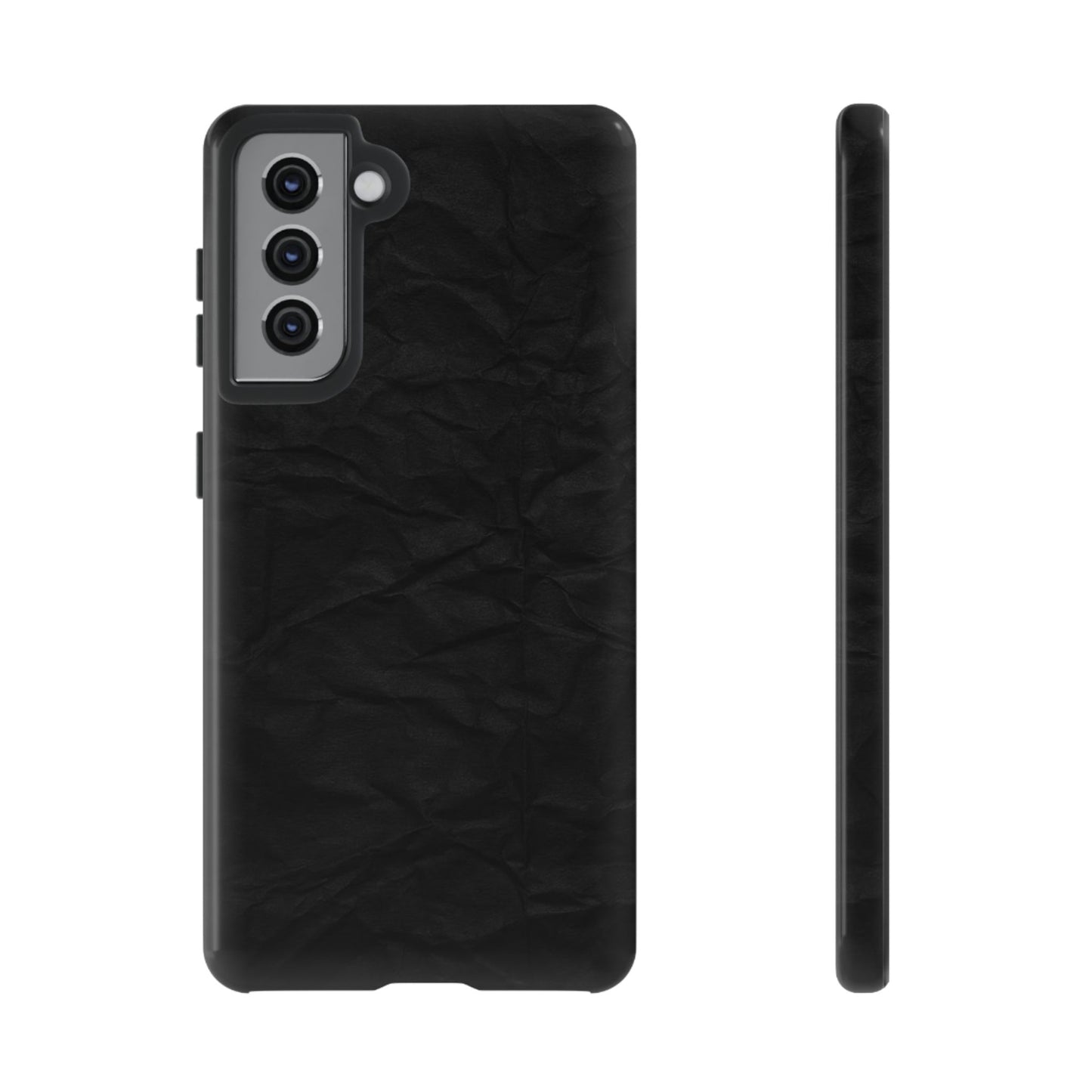 Black Wrinkled Phone Case