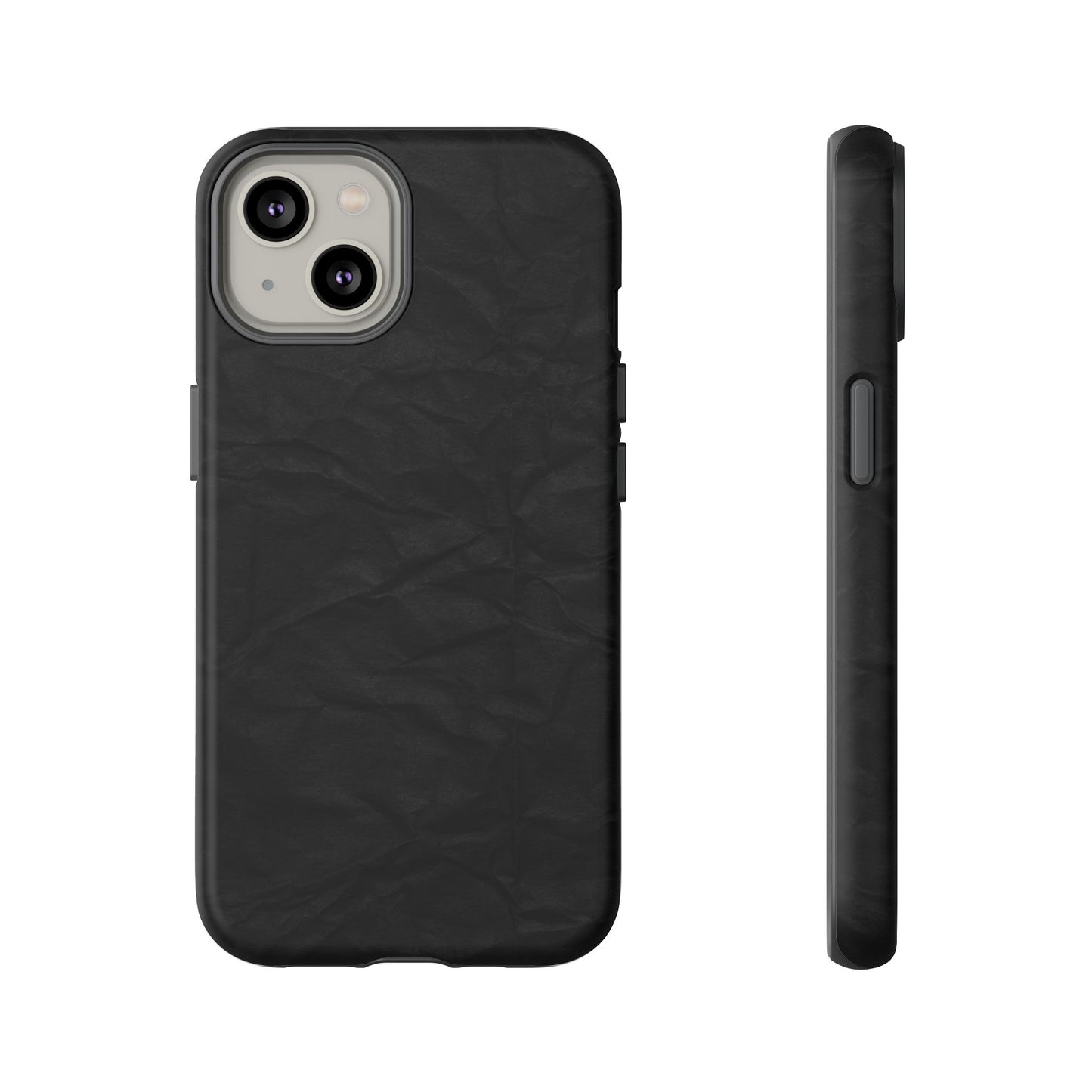 Black Wrinkled Phone Case