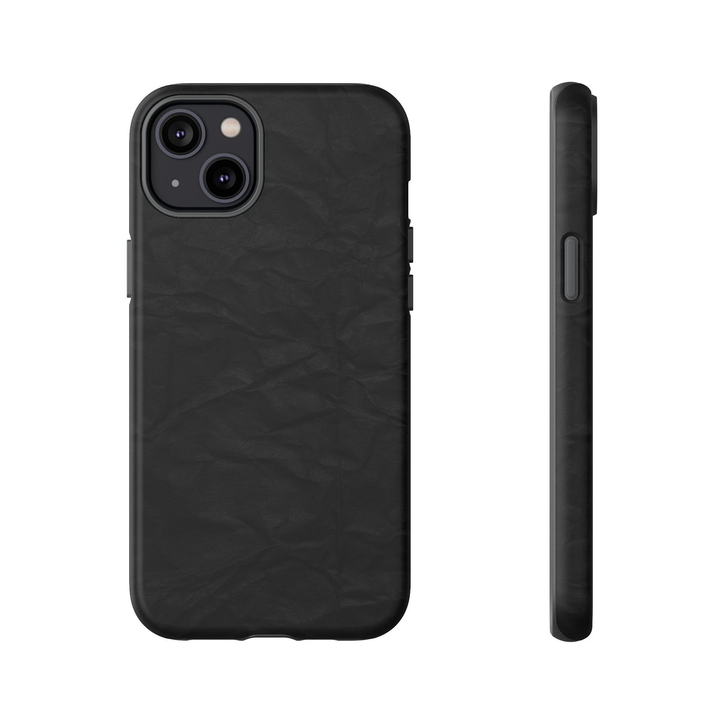 Black Wrinkled Phone Case