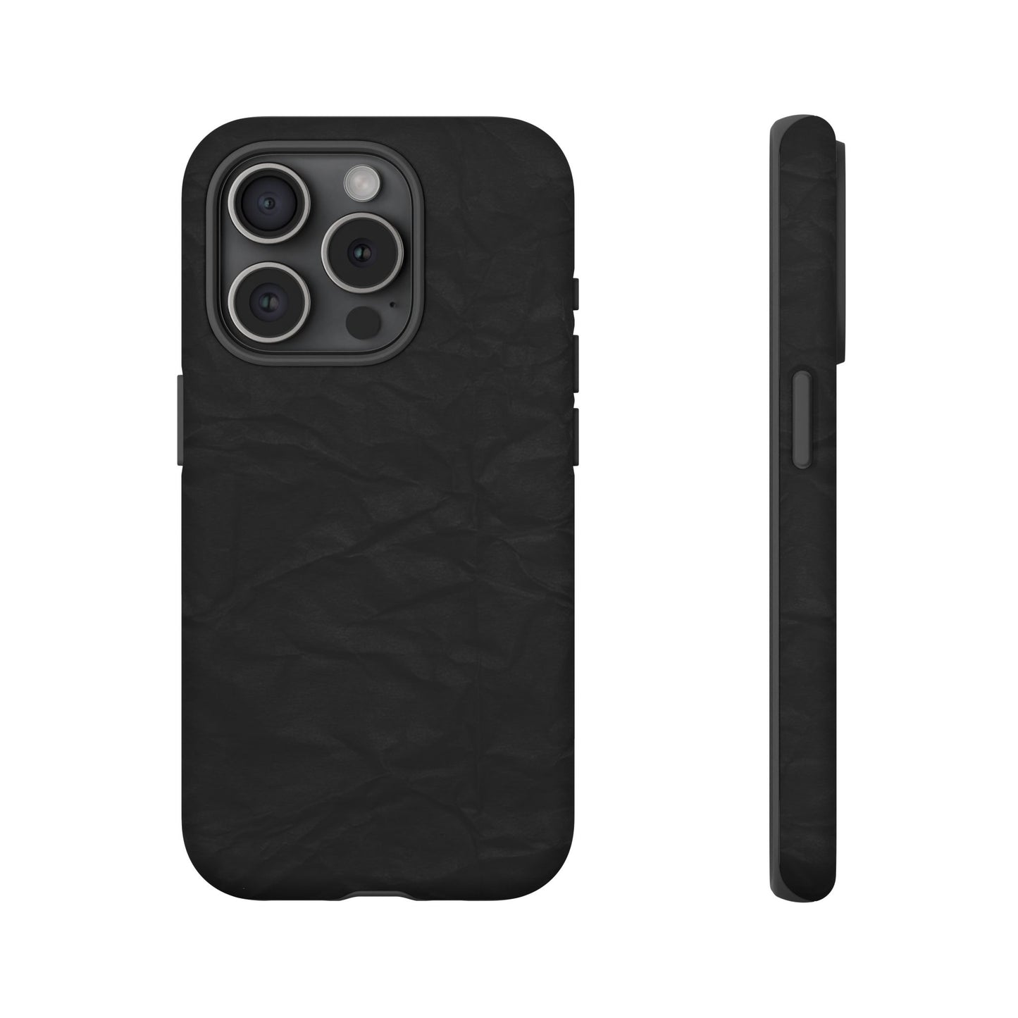 Black Wrinkled Phone Case