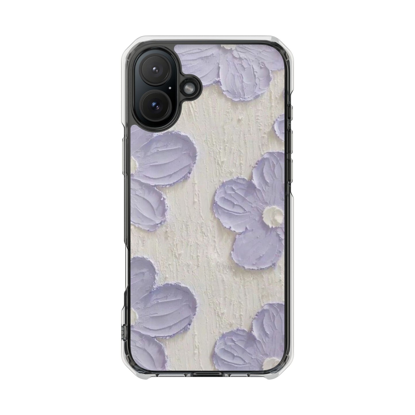 Floral Magnetic Clear Impact Cases for iPhone - Stylish and Durable Protection