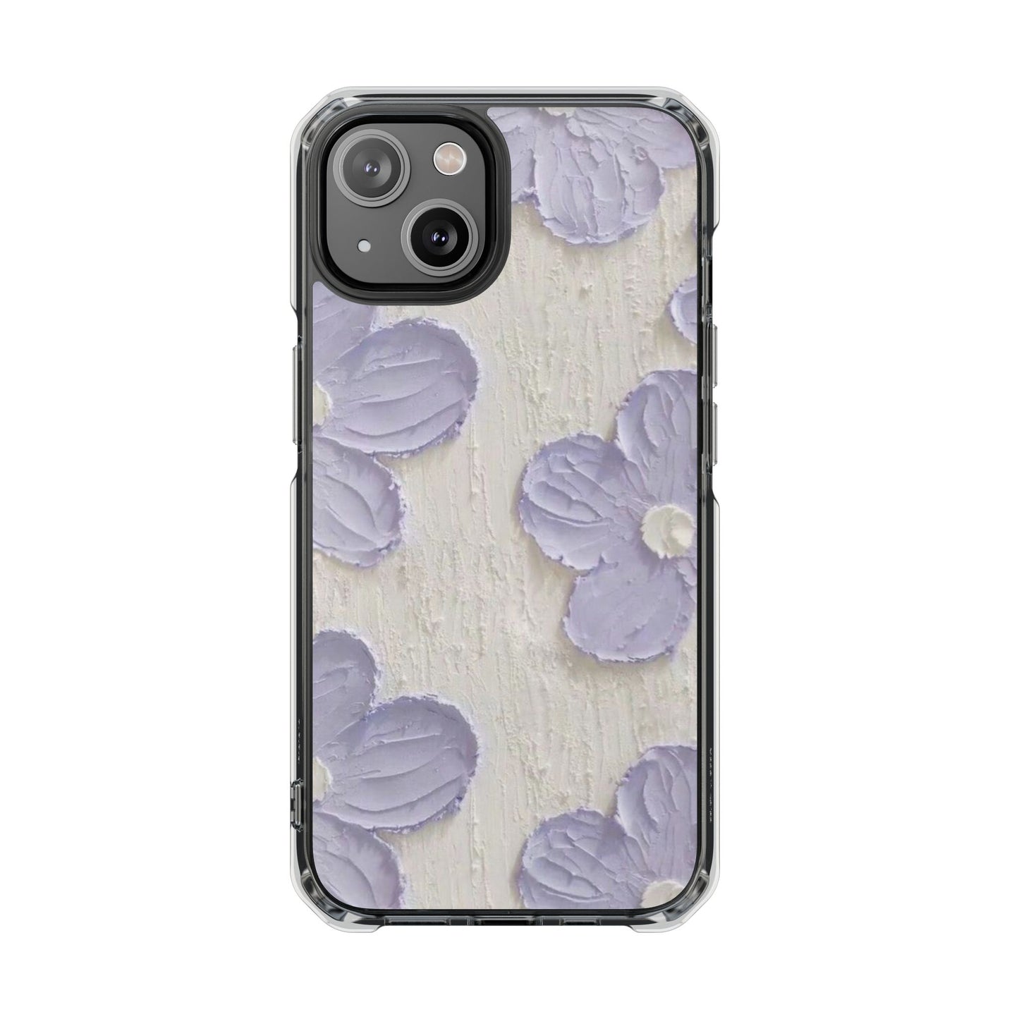 Floral Magnetic Clear Impact Cases for iPhone - Stylish and Durable Protection