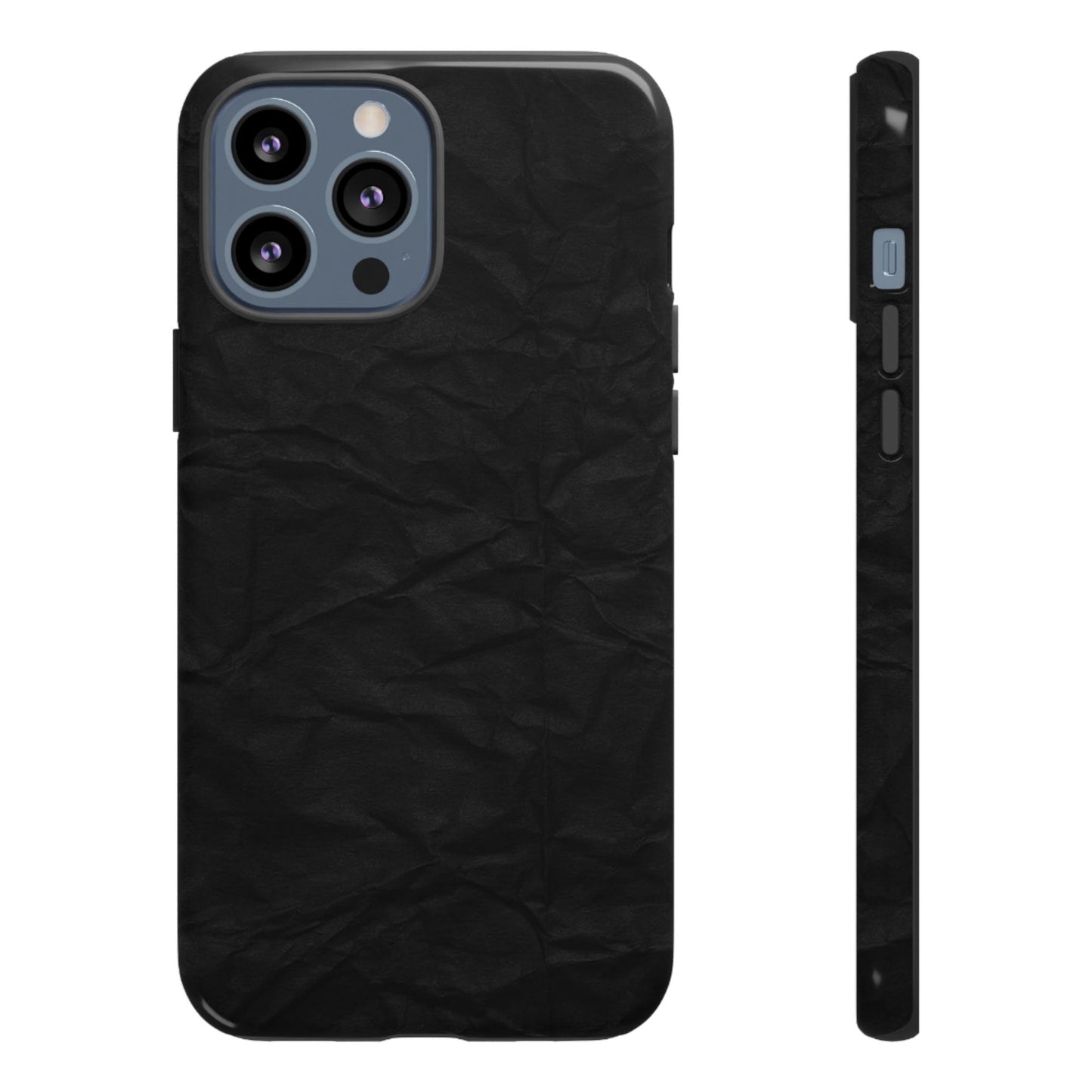 Black Wrinkled Phone Case