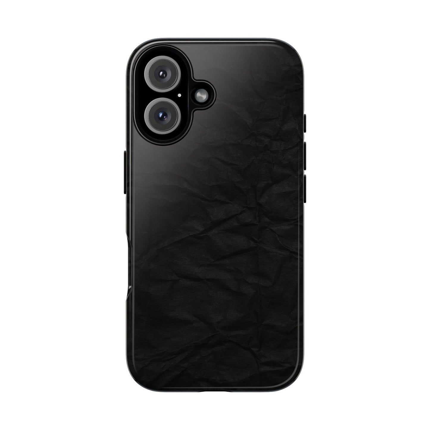 Black Wrinkled Phone Case