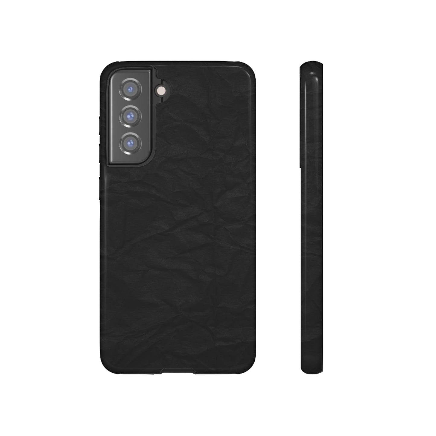 Black Wrinkled Phone Case