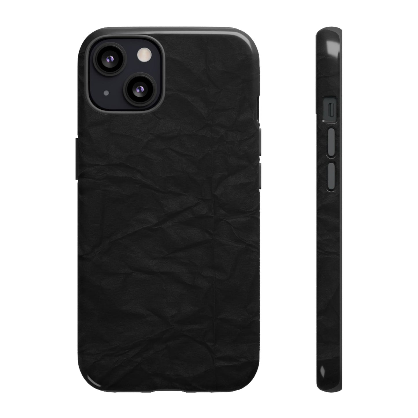 Black Wrinkled Phone Case