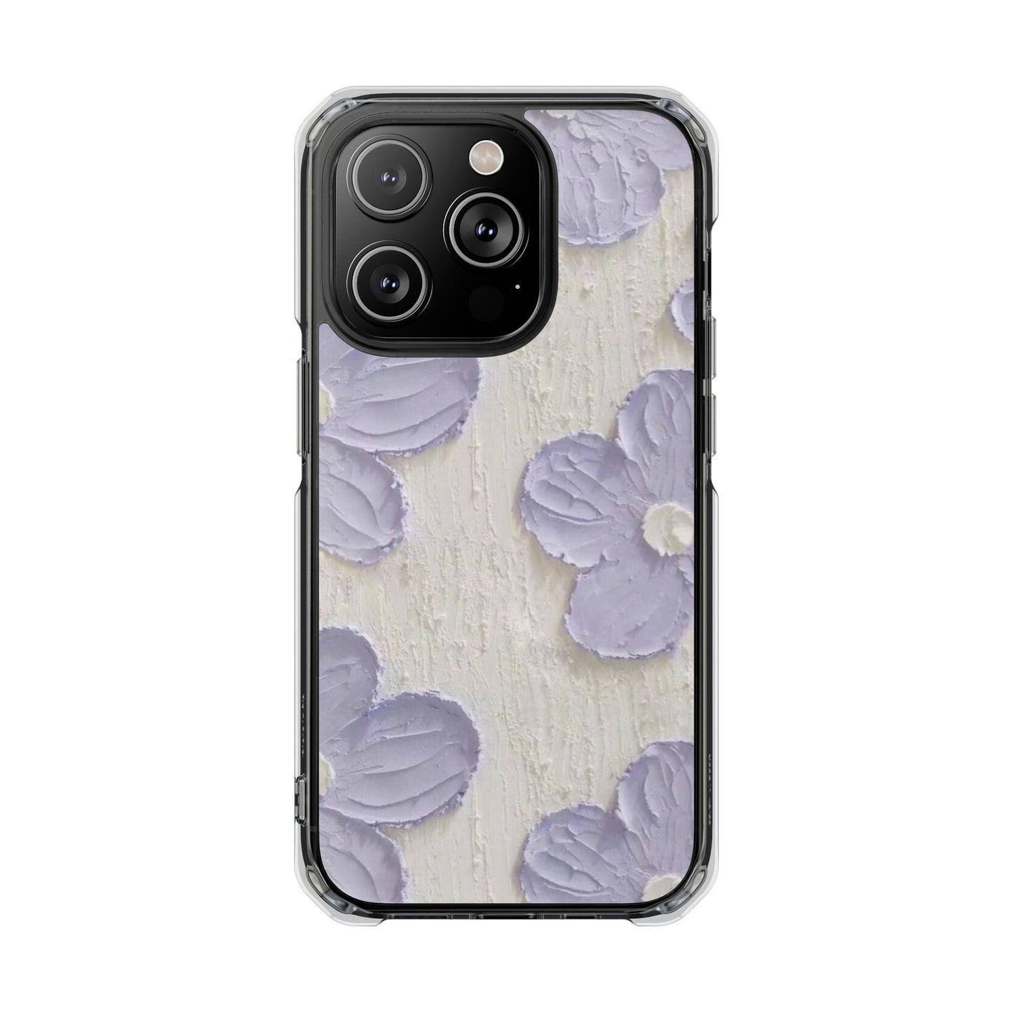 Floral Magnetic Clear Impact Cases for iPhone - Stylish and Durable Protection