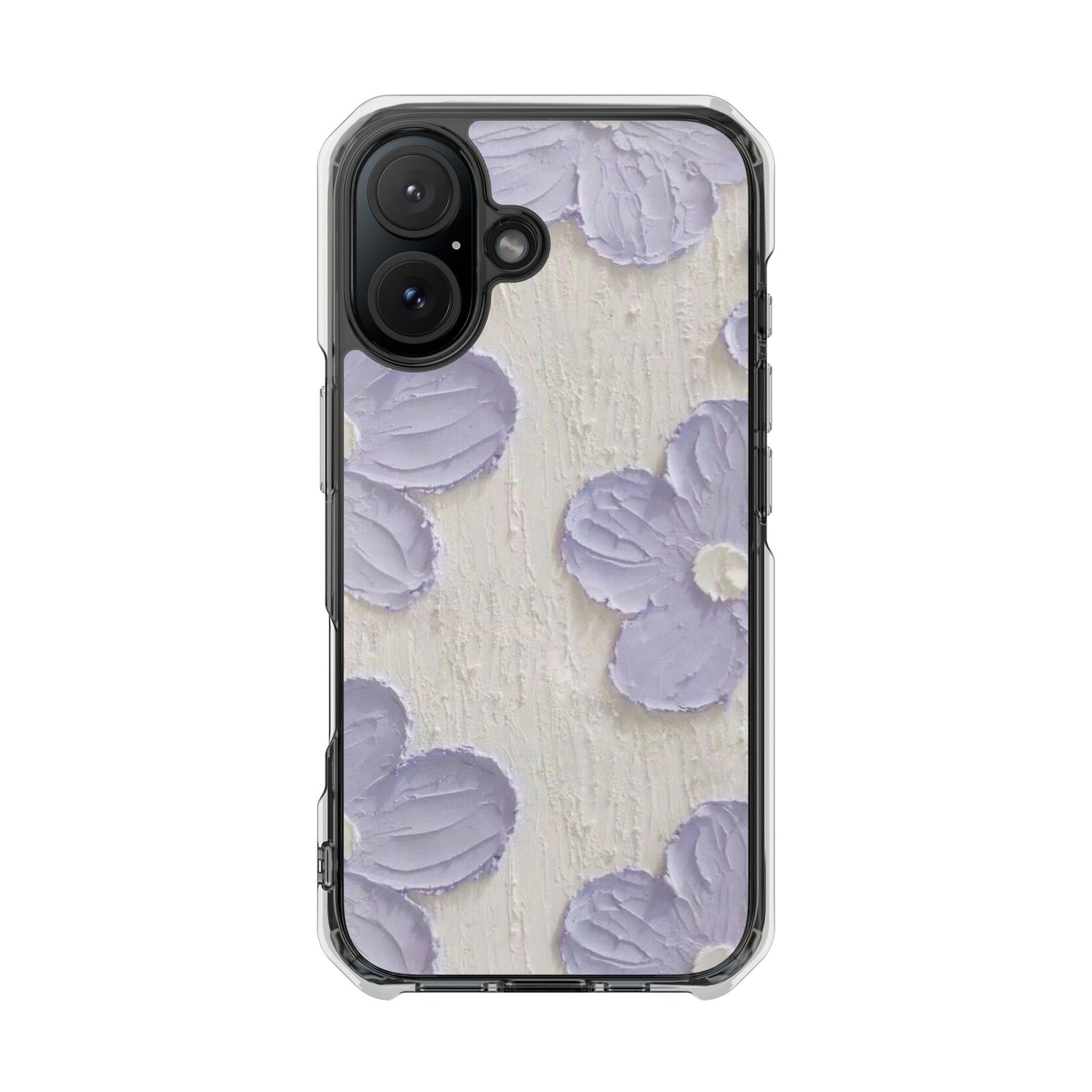 Floral Magnetic Clear Impact Cases for iPhone - Stylish and Durable Protection